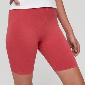 NWT Aritzia Watermelon Red Biker Shorts